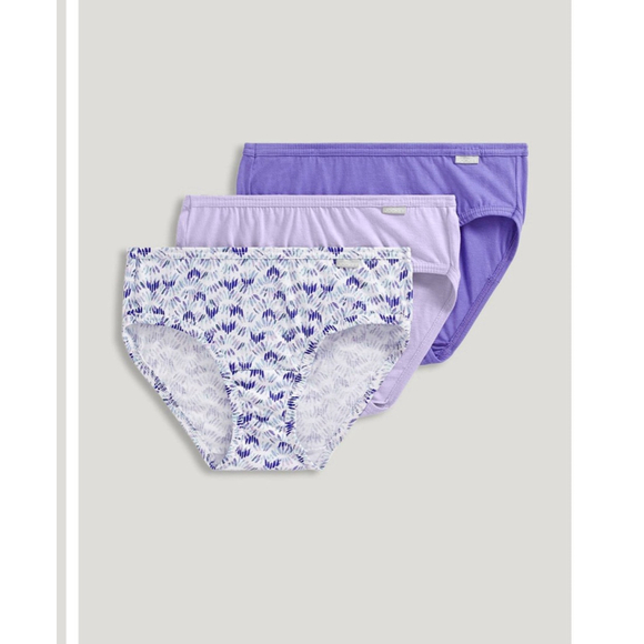 Jockey ELANCE COTTON COMFORT BIKINIS, Size 7 and 6, 3 IN PACKAGE, NEW IN PACKAGE - Picture 1 of 6